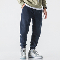 Nowe luźne spodnie do joggingu męskie 2020 nowe modne polarowe jesienne zimowe ciepłe spodnie dresowe męskie proste spodnie Pantalon Hommes 2